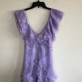 Lilac Lace Long prom Dress Party Dress 21th Birthday Outfits HZ1022