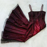 Sexy A Line Spaghetti Straps Burgundy Long Evening Dress Party Dress Prom Dresses HZ1022