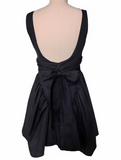 Simple Backless Strap Bow Mini Homecoming Dress HZ1022
