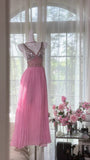 Vintage Beaded V-Neck Sequined Chiffon Backless Prom Dress HZ1022