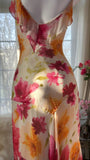 Colorful Printed V-Neck Chiffon Mermaid Prom Dress HZ1022