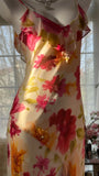 Colorful Printed V-Neck Chiffon Mermaid Prom Dress HZ1022