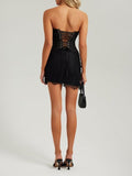 Elegant Sweetheart Mini 17th Birthday Dresses Black Birthday Outfit HZ1022