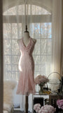 Cute Halter Neck Sleeveless Backless Beaded Short Prom Dress HZ1022