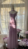 Charming Purple Chiffon Beaded Mermaid Long Prom Dress HZ1022
