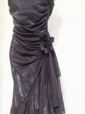Beautiful Mermaid Spaghetti Strap Ice Blue Irregular Skirt Homecoming Dress HZ1022