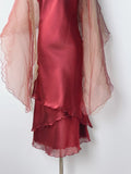 Elegant Burgundy Round Neck Homecoming Dress HZ1022