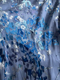 Elegant Spaghetti Strap Blue And Purple Printed Chic Long Prom Dress HZ1022
