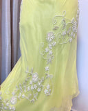 Fresh Green One Shoulder Sequin Embroidered Chiffon Mermaid Prom Dress HZ1022