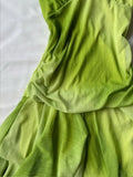 Green Shimmering Halterneck Chiffon Mini Homecoming Dress HZ1022