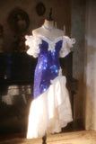 Sparkling One Shoulder Violet Sequin Mermaid Long Prom Dress HZ1022