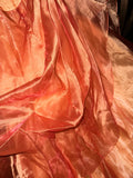 Beautiful Orange Tube Top Puffy Princess Long Prom Dress HZ1022