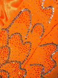Sexy Orange Sweetheart Neck Mermaid Beaded Sequin Long Prom Dress HZ1022
