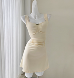 Simple Square Neck Sleeveless Suspenders Slim Fit 17th Birthday Homecoming Dress HZ1022