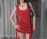 Sexy Glittering Ruffled Ribbon Sling Fungus Pleated Hip Wrap 17th Birthday Homecoming Dress HZ1022