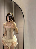 Cute Princess Bandeau Fishbone Mini 17 Years Old Homecoming Dress HZ1022