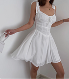 Gentle White Strap A-Line Mini 17th Birthday Homecoming Dress HZ1022