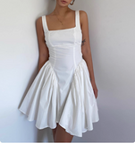 Cute Butterfly Backless Square Neck Waist Backless 17th Birthday Homecoming Dress HZ1022