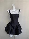 Cute Lace Stitching Suspenders Waist 17th Birthday Homecoming Dress HZ1022