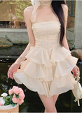 Sweet Sexy Pink Cake A-Line Mini Homecoming Dress HZ1022