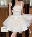 Elegant Ballet Style Strapless Tulle A-Line Birthday Short Skirt Homecoming Dress HZ1022