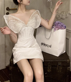 Princess Light Luxury Sling Rhinestone Bow Shiny 17th Birthday Homecoming Dress HZ1022