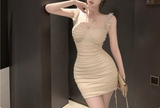 Sexy Slim Fit Lace Strap Hip Homecoming Dress HZ1022