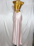 Sexy Birthday Dresses Pink Halter Prom Dresses Birthday Outfits HZ1022