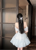 Sweet Pink Tulle Birthday Dress Tulle Puff Homecoming Dress HZ1022