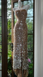 Shiny Halterneck Large Sequined Slit Mermaid Prom Dress HZ1022