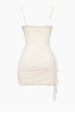 Sexy Lace V-neck Sling Bodycon Homecoming Dress HZ1022