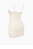 Sexy Lace V-neck Sling Bodycon Homecoming Dress HZ1022