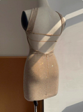 Elegant Hot Diamond Tube Top Slim Fit Hip 17th Birthday Short Skirt Homecoming Dress HZ1022