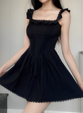 Sweet Square Neck Pleated Lace Waist 17th Birthday Homecoming Dress HZ1022