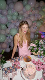 Sweet 17th Birthday V-Neck Bow Homecoming Dress HZ1022