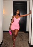 Sexy Pink Halter Neck Slim Fit Hip 21st Birthday Homecoming Dress HZ1022