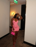 Sexy Pink Halter Neck Slim Fit Hip 21st Birthday Homecoming Dress HZ1022