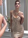 Brilliant And Elegant Swing Neck Sequined 17th Birthday Homecoming Dress HZ1022
