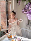 Princess Bow Satin One Shoulder Birthday Dress Homecoming Dress HZ1022