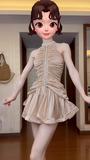 Sweet Waist Rhinestone A-line Cake Birthday Dress Homecoming Dress HZ1022
