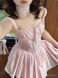 Sweet Fishbone Suspender Princess Birthday Tutu Homecoming Dress HZ1022