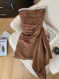 chic ball gown brown homecoming dress 16th birthday outfits HZ1022