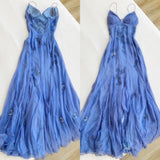 Modest A line Spaghetti Straps Prom Dresses 21th Birthday Outfits HZ1022