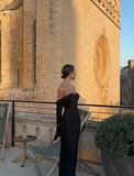 Sexy Mermaid Off The Shoulder Black Prom Dress 21th Birthday Outfit HZ1022