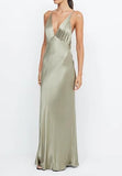 Gorgeous Sheath Straps Yellow Satin Prom Dresses Formal Summer Wedding Guest Dresses Wedding Guest Outfits HZ1121