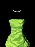 Classy A Line Strapless Taffeta Green Short Homecoming Dress Cocktail Dress Prom Dresses HZ1121