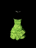 Classy A Line Strapless Taffeta Green Short Homecoming Dress Cocktail Dress Prom Dresses HZ1121