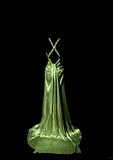 Vintage Classy Mermaid V Neckline Sage Green Backless Long Evening Dress Prom Dresses HZ1121