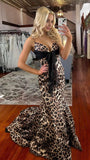 Senior Prom Dresses Mermaid Long Evening Party Dress Spaghetti Straps Formal HZ0308