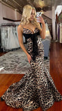 Senior Prom Dresses Mermaid Long Evening Party Dress Spaghetti Straps Formal HZ0308